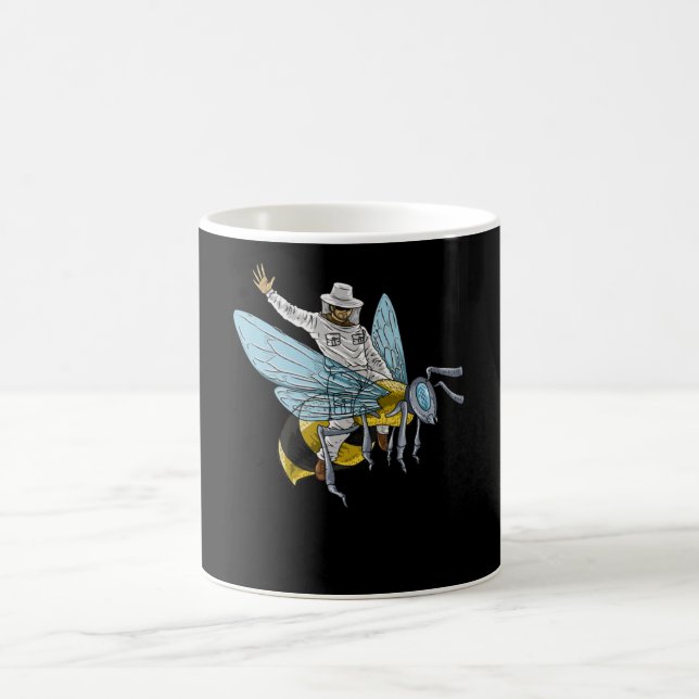 Bienenhalter auf Honigbienenhalter Funny Kaffeetasse (Mittel)