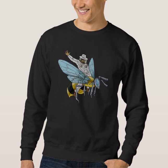 Bienenhalter auf Honigbienenhalter Funny Sweatshirt (Vorderseite)