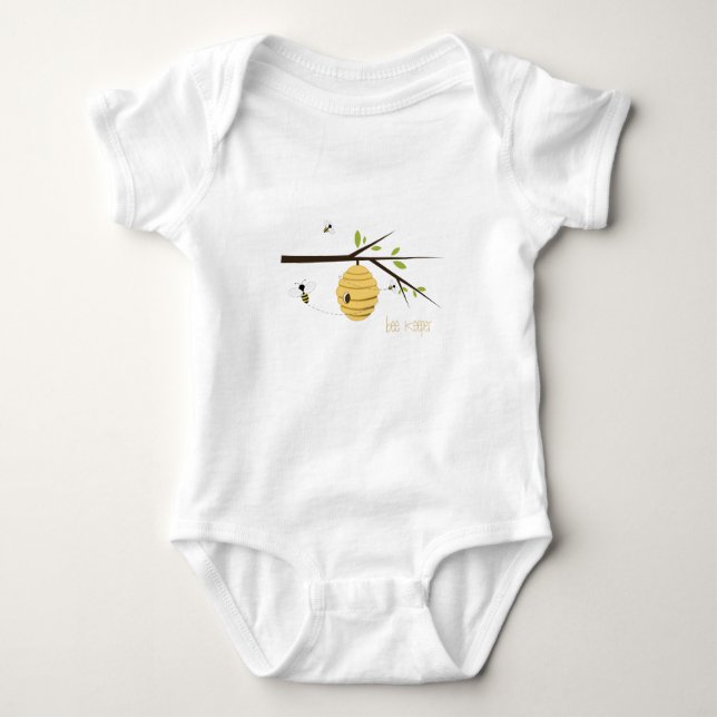 Bienenhalter Baby Strampler (Vorderseite)