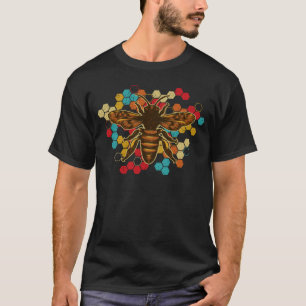 Bienenhalter Bienenzucht-Retro-Vintage Honigwabe T-Shirt