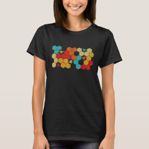 Bienenhalter Bienenzucht-Retro-Vintage Honigwabe T-Shirt