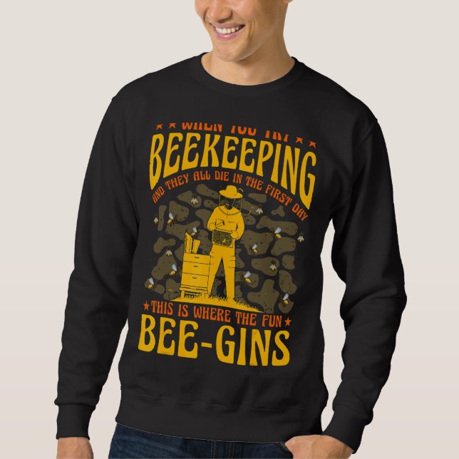 Bienenhalter-Sprichwort 21 Sweatshirt (Vorderseite)