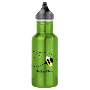 Bienenhalter Wasserflasche mit Namen