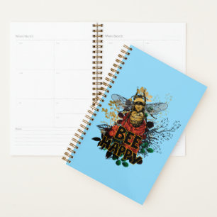 Bienenhappy Colorful Biene und Blume Planer