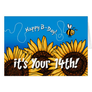 Bienenhintersonnenblume - 14 Jahre alt