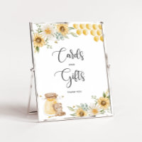 Bienenhonig trägt Sonnenblumenkarten und Geschenks