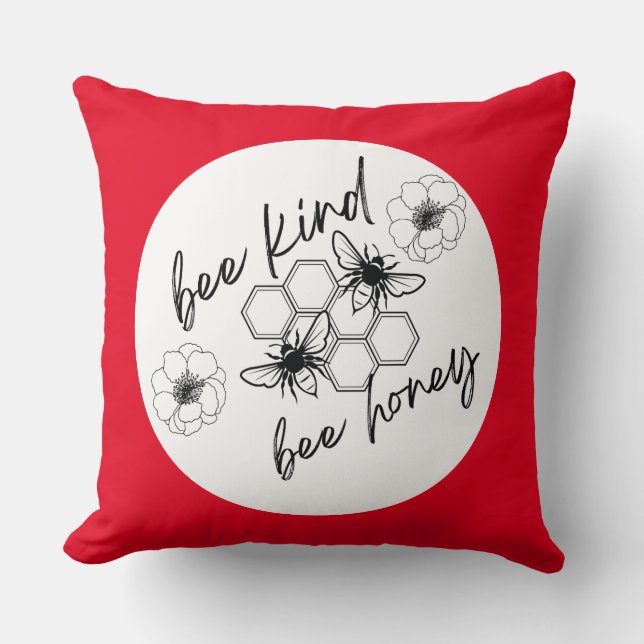 Bienenhonigkissen Kissen (Vorderseite)