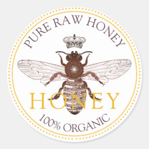 Bienenhoniglabel Runder Aufkleber