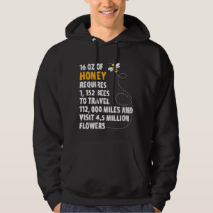 Bienenhonigstatistik-Pflanzen-Blumenimker Hoodie