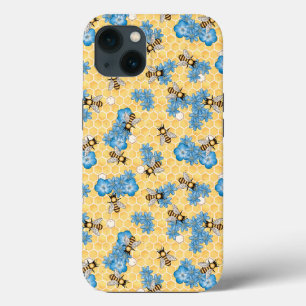 Bienenhonigwaben-Blumen iPhone / iPad-Hülle Case-Mate iPhone Hülle