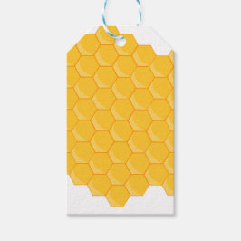Bienenhuhn Honeycomb Hexagon Muster Geschenkanhänger