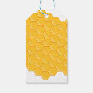 Bienenhuhn Honeycomb Hexagon Muster Geschenkanhänger