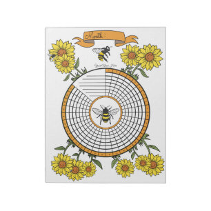 Bienenhyftracker-benutzerdefinierter Notepad Notizblock