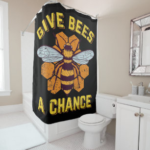 Bienenkäfer Gestaltungsgeschenke ,I Liebe Bienenho Duschvorhang