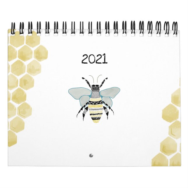 Bienenkalender 2021 kalender (Titelbild)