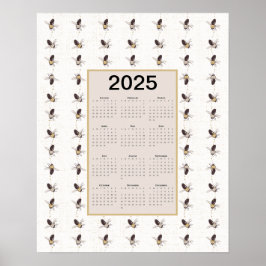 Bienenkalender 2025 poster