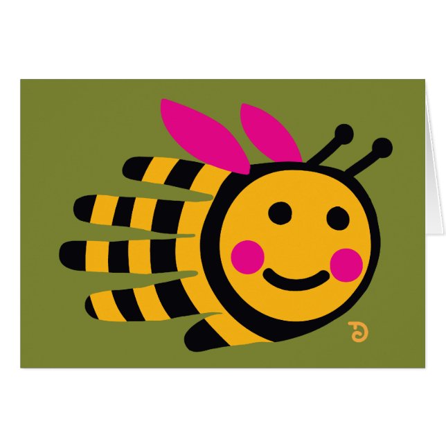 Bienenkarte (Vorderseite (Horizontal))