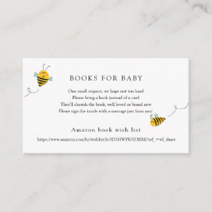 Bienenkarte für Babysteckkarte Begleitkarte