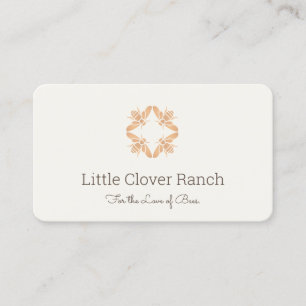 Bienenkarte Honeybee Business Card Visitenkarte