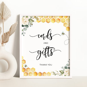 Bienenkarte und -geschenke poster