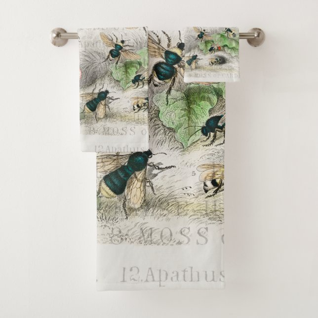 Bienenkleiferin Königin Bienen Antike Badhandtuch Set (Insitu)