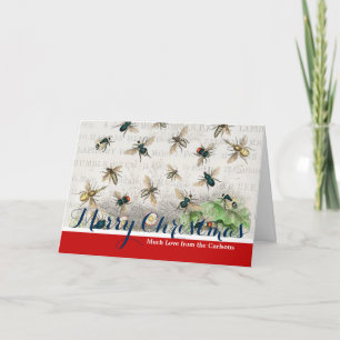 Bienenkleiferin Königin Bienen Antike Feiertagskarte