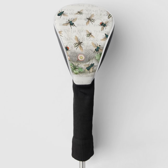 Bienenkleiferin Königin Bienen Antike Golf Headcover (Vorderseite)