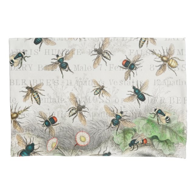 Bienenkleiferin Königin Bienen Antike Kissenbezug (Vorderseite)