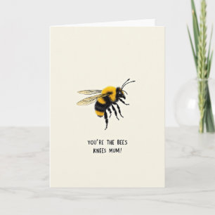 Bienenknie Mum Illustrationskarte Karte