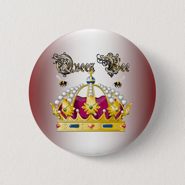 Bienenkönigin #2 button (Vorderseite)