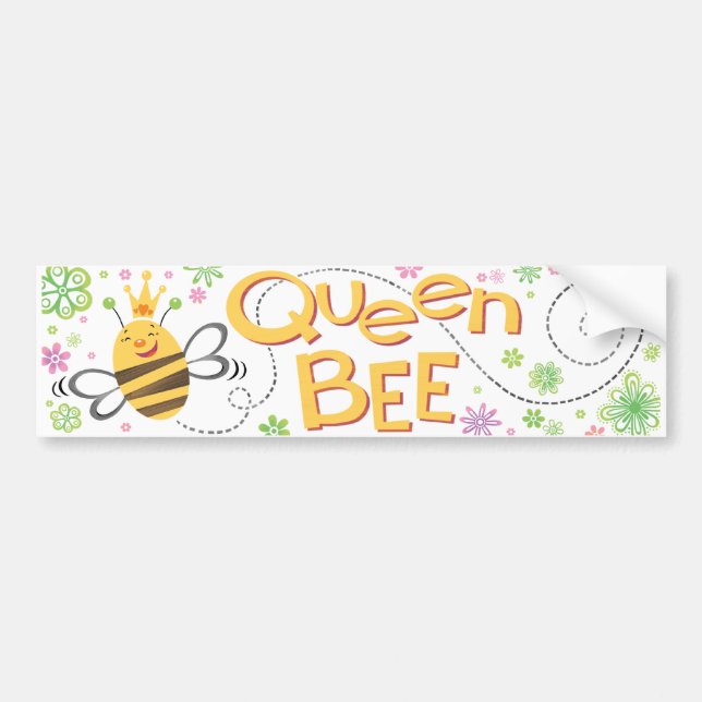 Bienenkönigin-Autoaufkleber Autoaufkleber (Vorne)
