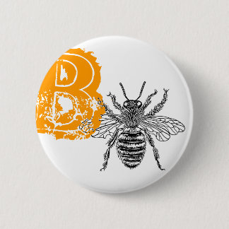 Bienenkönigin Button