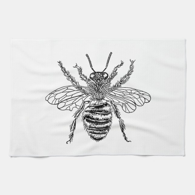 Bienenkönigin Küchentuch (Horizontal)