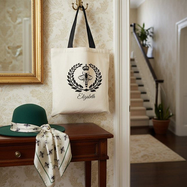 Bienenkönigin personalisiert tragetasche (Von Creator hochgeladen)