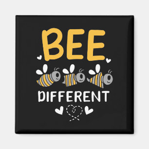 Bienenkopfgeschenk Bee Different Magnet
