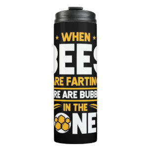 Bienenkopfgeschenk Bei Bienen Thermosbecher