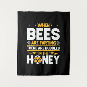 Bienenkopfgeschenk Bei Bienen Wandteppich