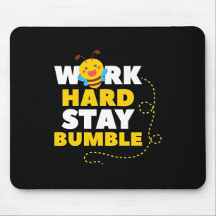 Bienenkopfgeschenk Bienenarbeit harte Bleibe Hum Mousepad