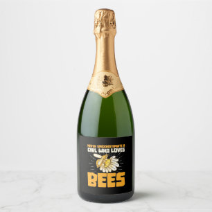 Bienenkopfgeschenk Ein Mädchen, das Bienen Liebe
