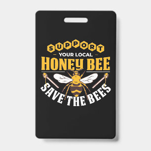 Bienenkopfgeschenk Honigbiene Gerettet Bienen Ausweis