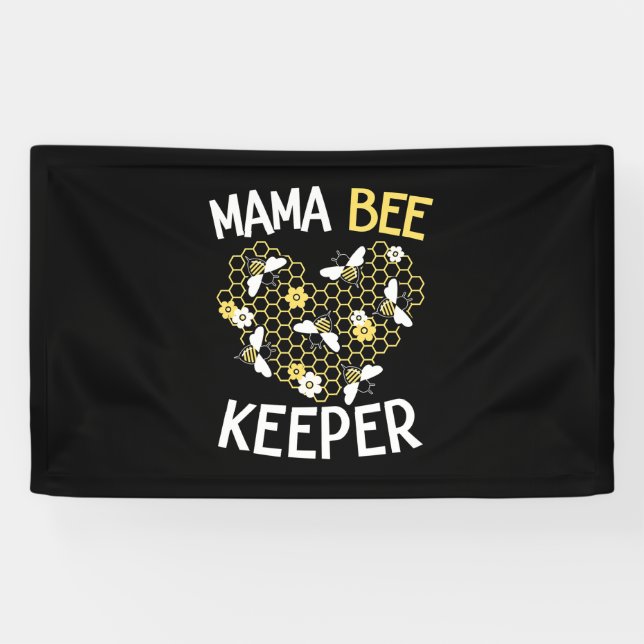 Bienenkopfgeschenk | Mama Bee Keeper Banner (Horizontal)