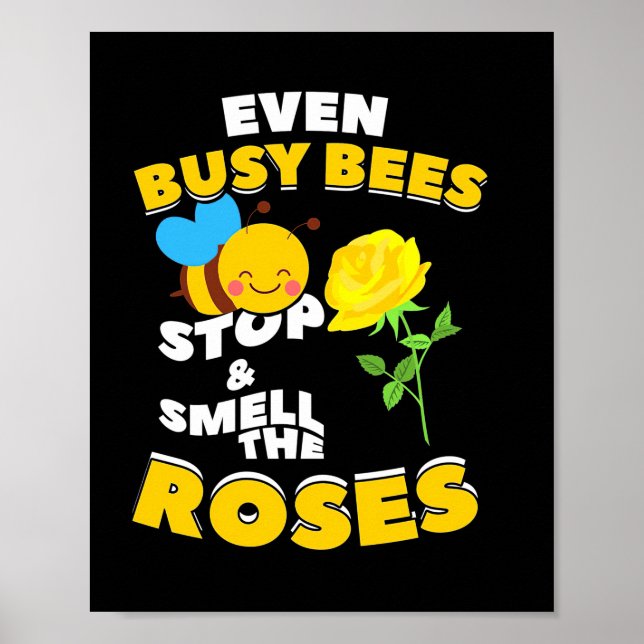 Bienenkopfgeschenk | Selbst belegte Bienen Poster (Vorne)