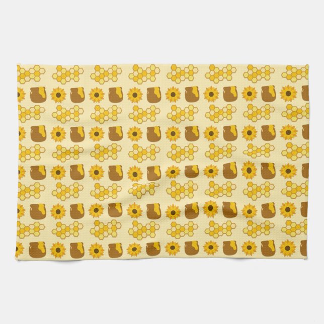 Bienenkopfideen Geschirrtuch (Horizontal)