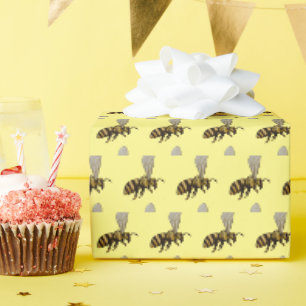 Bienenkopfpapier Geschenkpapier
