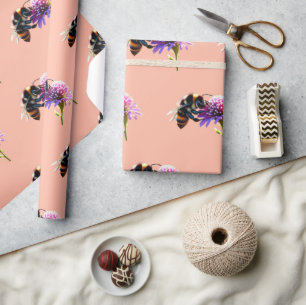 Bienenkopfpapier Geschenkpapier