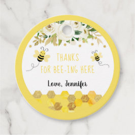 Bienenkorb-Gender-Neutral-Baby-Dusche Geschenkanhänger