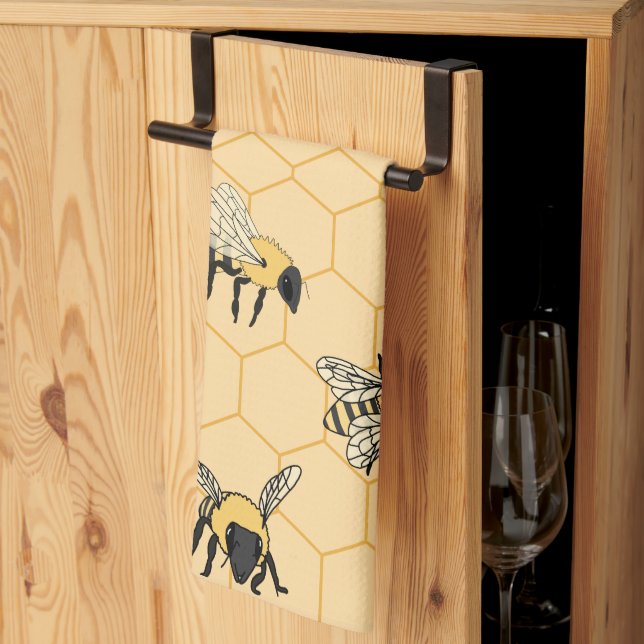 Bienenkraub Geschirrtuch (Drittel gefaltet)