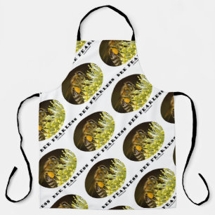 Bienenkraut auf gelber Blume Schürze