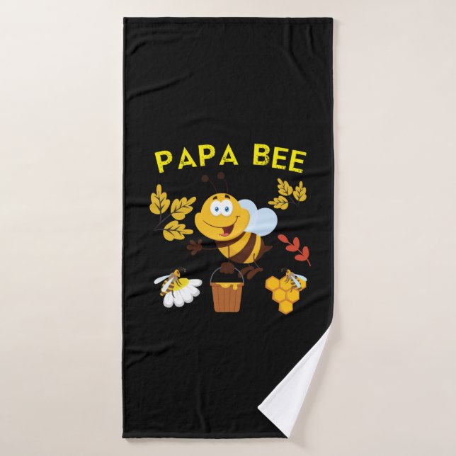 Bienenküche Art Papa Badehandtuch (Badehandtuch)