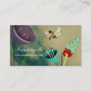 Bienenlandschaft Whimsikische Fantasie Visitenkarte